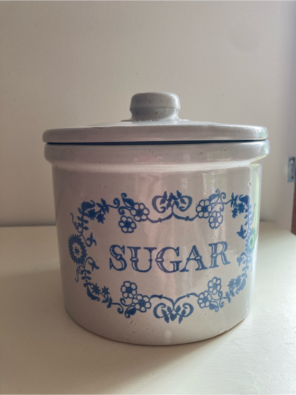 Vintage Pfaltzgraff Stoneware Sugar Canister